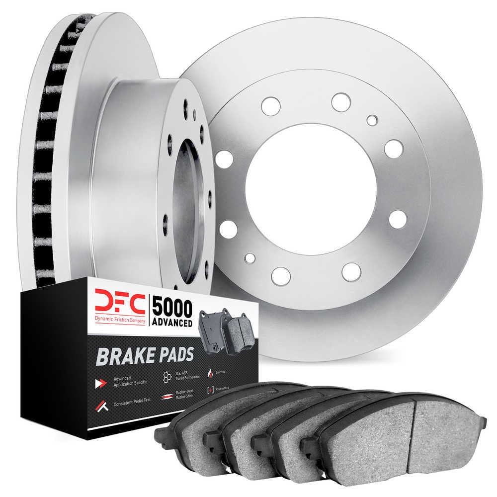 Dynamic Friction Company 6502-40318 DFC Brake Rotor with 5000 Advanced Brake Pads