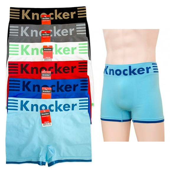 12pk Mens Seamless Boxer Briefs Short Microfiber Underwear Knocker One Size New