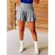 thumbnail image 5 of Mujeres metálico brillante pantalones cortos sueltos casual talle alto plisado pantalones cortos de entrenamiento para la playa, 5 of 8