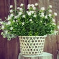 thumbnail image 5 of GRNSHTS 6 Bundles Artificial Flowers Outdoor Fake Flowers for Decoration No Fade Faux Plastic Plants Garden Porch Window Box Decor(White), 5 of 8