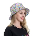thumbnail image 6 of Sikiie Bear And Polka Dot Reflective Double-Sided Bucket Hat, Sun Hat, for Gardening, Beaching, Camping, Hiking, Fishing, 6 of 6