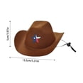 thumbnail image 3 of Patriotic Independence Day Dog Cowboy Hat, 4th of July Pet Costume Accessory with American Flag Star, Festive Holiday Party Hat for Dogs and Cats, 3 of 7