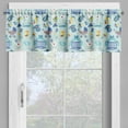 thumbnail image 4 of Ambesonne Cartoon Valance & Curtain, Crestcent Moon with Stars, 55"x30", Pale Violet Blue Yellow, 4 of 6