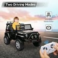 Lohoms 12V Kids Ride On Car, 2Seater Jeep with Remote Control, LED