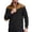 01-Black96, variant on Men's Color Block Half Zip Sweater Elbow Patch Long Sleeve Casual Pullover
