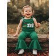 thumbnail image 5 of BemeyourBBs Infant Baby Girls First Birthday Golf Outfit One Years Old Romper Spring Summer Clothes Tie-up Spaghetti Straps Embroidery Letters Jumpsuit, 5 of 9