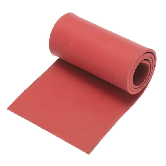 Uxcell Solid Rubber Sheet 1/8" Thick x 4" Wide x 20" Long Anti-Slip Neoprene Rubber Roofing Material for Gaskets Bumpers Red