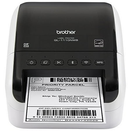Brother QL-1110NWB Direct Thermal Printer - Monochrome - Desktop - Label Print - 118.11