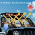 thumbnail image 4 of Uorisanigo Windshield Sun Shade for 1997-2018 Jeep Wrangler TJ JK JKU, Anti UV Rays Window Sun Visor, Beach Horse Print Windshield Sunshade Block UV Rays and Heat (16.14"x52.95"), 4 of 7