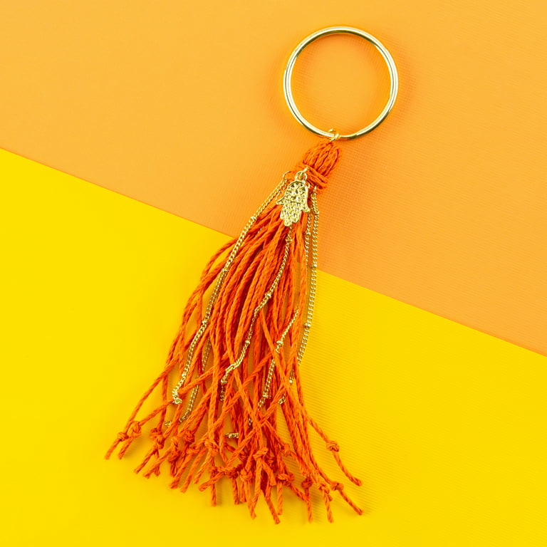 Go Forth Goods Leather Tassel Key Chain