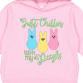thumbnail image 3 of Inktastic Funny Easter Just Chillin' with My Peeps Toddler Hoodie, 3 of 4