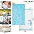 thumbnail image 2 of GZHJMY Light Blue Wave Undertwater Hand Towels for Bathroom 1OO% Washcloth 2 pcs Face Towel 16 x 28 inch, Absorbent Soft & Skin-Friendly, 2 of 6