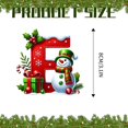 thumbnail image 3 of CoreLiving Monogram Christmas Ornaments, Personalized Initial Ornaments for Christmas Tree 26 Alphabet Letters Pendant, DIY Hanging Decor with Green Hat Party Gifts, 3 of 5