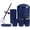 Royal Blue-6pcs, variant on Bathroom Accessories Set 6 Piece Bath Ensemble Includes Soap Dispenser, Toothbrush Holder, Toothbrush Cup, Soap Dish for Decorative Countertop and Housewarming Gift (Light grey-6pcs)
