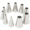 thumbnail image 2 of Ateco 810 - 10 Piece Plain Tube Set, Stainless Steel Pastry Tips, Sizes 0 - 9, 2 of 2