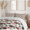 thumbnail image 6 of Ambesonne Country Duvet Cover Sets, Watercolor Pink Roses, 2-Queen, Dark Coral Maroon, 6 of 6