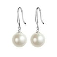thumbnail image 2 of QIQUWOHUL Pearl Silver Plated Earrings Earrings, 2 of 4