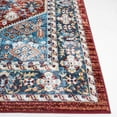 thumbnail image 5 of SAFAVIEH Bayside Keila Oriental Polyester Machine Washable Area Rug, Red/Blue, 4' x 6', 5 of 13