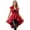 Burgundy, variant on Women's Steampunk Victorian Tailcoat Jacket Deep V Neck Waterfall Ruffle Dress Coat Tuxedo Shirt Blazer Black L