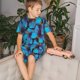 thumbnail image 4 of Fotbe Blue Butterflies Pijama Estampada de 2 Piezas para Niños – Ropa de Dormir de Manga Corta Cómoda para Niños y Niñas, Camiseta y Shorts de Algodón-Medium, 4 of 6
