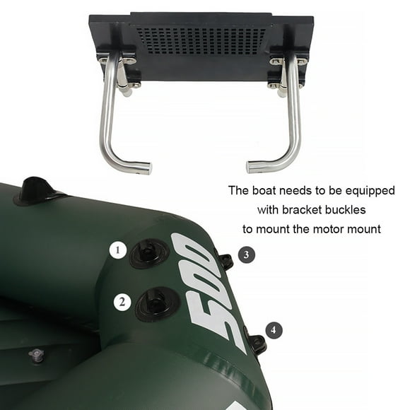 Maoww Inflatable Boat Motor Mount Rack Kayak Sailboat Fishing Boats Metal Bracket Portable Water Sports Rafting Engine Stand