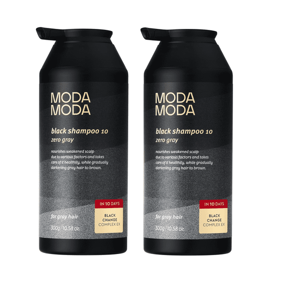 Moda Moda Pro Change Black Shampoo for Darkening Gray Hair 300g 2 Pack