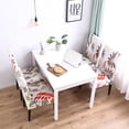thumbnail image 4 of Enova Home Floral Leaf Print Dining Chair Covers Spandex Stretch Washable Removable Dining Chair Slipcover for Home Dining Room Wedding Decor (Set of 2, Yellow Leaf), 4 of 6