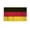 Germany 3x5 ft Nylon Flag, variant on AGAS Small Germany Flag 4x6 inch mounted onto 11 inch Plastic Pole Printed Single Sided on Polyester Stitched Edges German Hand Held Mini Small Stick Flags