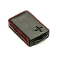 thumbnail image 4 of Vitodeco Leather Remote Key Fob Cover Case Protector Holder Compatible with Polestar - 4 Buttons, Black/Red, 4 of 5