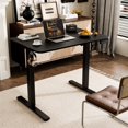 thumbnail image 2 of Electric Standing Desk Adjustable Height Electric Stand Up Computer Desk Ergonomic Sit Stand Desk with Computer Workstation Rustic, 2 of 8