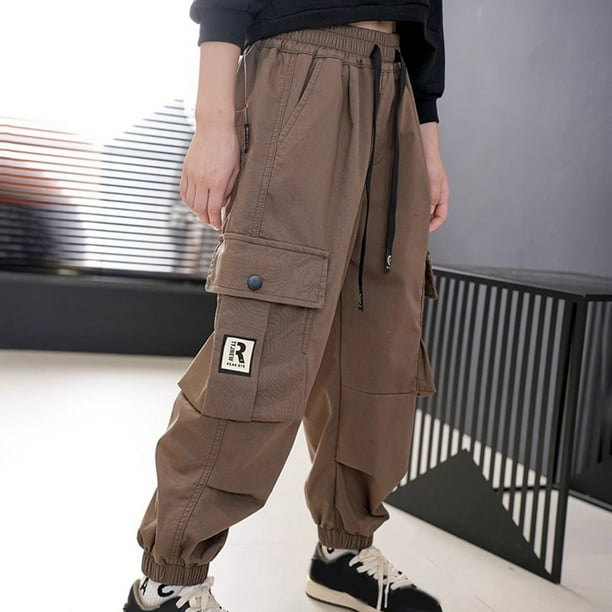 Big Kid Girl Pants Lime Softball Pants Pants for Girls Casual High Waisted Drawstring Loose Fit Pockets Kid Tall Cargo Sweatpants Girls