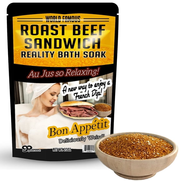 Baño de sándwich de carne asada - Sales de baño de ámbar Baño de lujo Regalos divertidos para novias para mejores amigos Regalos de baño y cuerpo para hombres Sales marinas Regalos divertidos de spa p