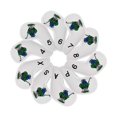 thumbnail image 3 of 10x PU Golf Iron Headcover, Golf Wedge Covers Set, Golf Accessories Fundas bordadas, Equipo de entrenamiento, Hombres Gift Protection Guard Club Head , Blanco shamjiam Cubiertas de cabeza de hierro de golf, 3 of 8