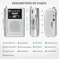 SEMIER Portable Cassette Player Recorder AM FM Radio Stereo Compact