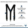 thumbnail image 4 of Welch  Elastic 1.5 Inch Y-Back Clip End Suspenders (Men Big & Tall), 4 of 4