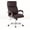 Brown, variant on COLAMY High Back Executive Office Chair, PU Leather Computer Desk Chair with Extra Thick Padded Seat Cushion, Quiet Rubber Rolling Casters and Adjustable Tilt Tension for Home Workspace,Black