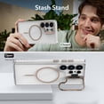 thumbnail image 2 of Allytechgroup for Samsung Galaxy S26 Ultra Case, Clear Magnetic Back Cover Compatible with Magsafe Slim Camera Lens Stand Anti-Yellow Bumper Phone Case for Samsung Galaxy S26 Ultra, Black, 2 of 7