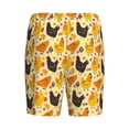 thumbnail image 2 of Lsque Funny Chicken Mens Sleep Pajama Shorts,Short Pajama Pants, Cotton Ultra-Soft Knit-Medium, 2 of 9