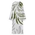 thumbnail image 5 of Sage Green Botanical Bathrobe Plush Bathrobe Cozy Unisex Winter Bathrobe Warm Water Absorbent, 5 of 9