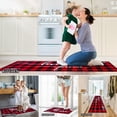 thumbnail image 4 of Kitchen Rugs Sets of 3 Non Slip Washable Buffalo Plaid Kitchen Mats Set for Christmas Valentine''s Day Home Floor Decorations Red and Black Plaid, 4 of 6