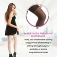 thumbnail image 4 of Ita-Med Sheer Thigh High Medium Graduated Compression Stockings for Women 20-22 mmHg: H-40, 4 of 7
