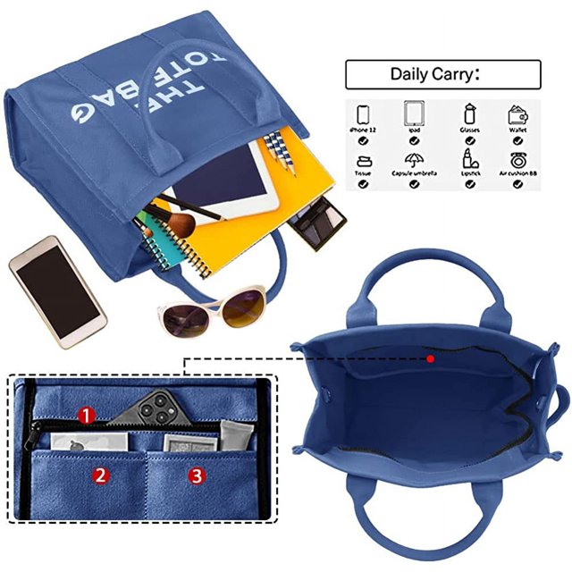El bolso de mano para las mujeres bolso de mano de la lona del bolso del viajero bolso de mano de la lona de la cremallera