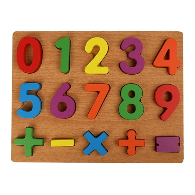 Niños Montessori Número De Letras De Juguetes Tablero De Bloques Digitales re Hugo Juguetes de madera con números de letras en 3D