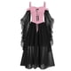 thumbnail image 2 of mfyjkho Vestidos para mujer, Vestido gótico de Halloween para mujer, con tirantes, hombros descubiertos y encaje de malla y retazos Vestidos de playa para mujer s, 2 of 7