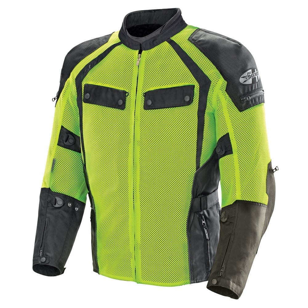 Joe Rocket Men's Phoenix Ion Summit Mesh Motorcycle Jacket (Black/Hi