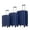 Blue, variant on DECMAY 20"/24"/28" 3-Piece Luggage Set - Blue PP Hard Shell Suitcase with Combination Lock, 360° Silent Wheels, Side Hooks for Family Travel