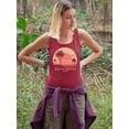 thumbnail image 2 of South Beach Palm Tree Sunset Racerback Tank Women's -SelectDesign, 2 of 4