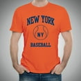 thumbnail image 5 of New York Classic Baseball Arch Basic Cotton T-Shirt - 2X-Large - Orange, 5 of 6