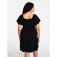 thumbnail image 5 of Terra & Sky Women's Plus Tiered Mini Dress, Sizes 0X-5X, 5 of 5