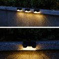 thumbnail image 4 of Solar Deck Lights 4 Pack Outdoor IP65LED Solar Step Lights For Outdoor Railing Stairs Fence Yard Patio Pathway, 4 of 7